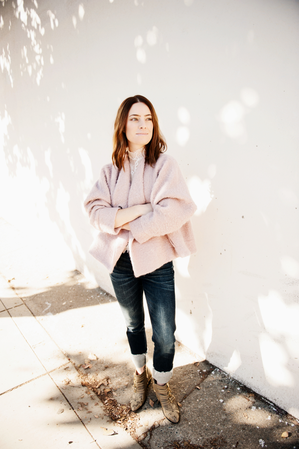 rachel comey blush pink route jacket