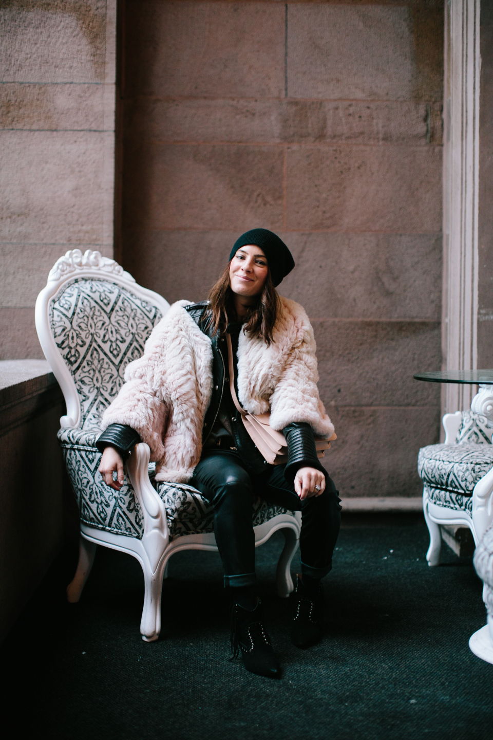 alicia lund pink fur coat