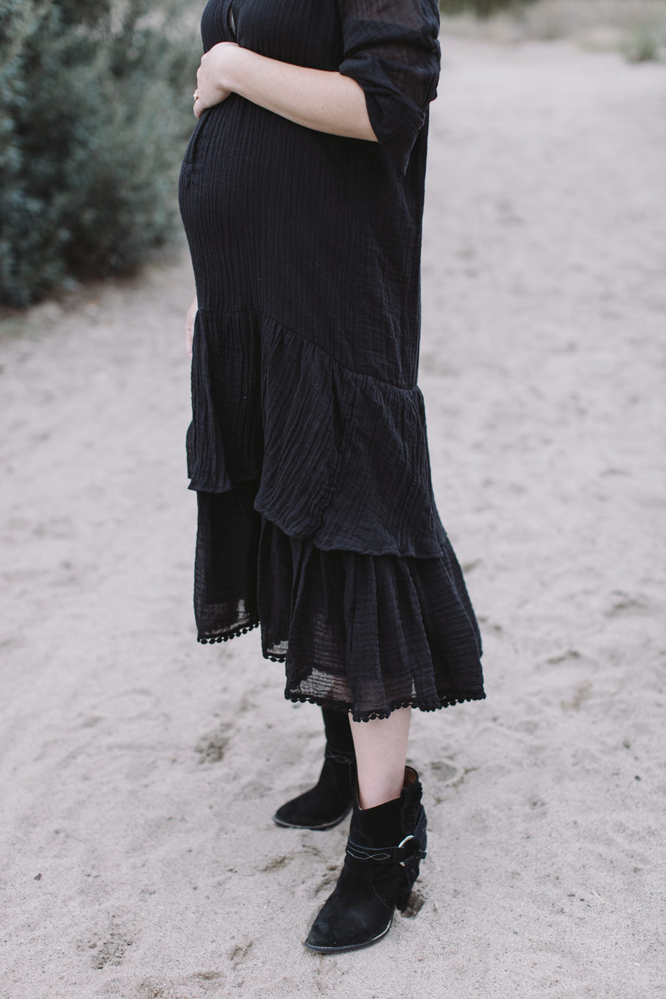 heidi merrick cotton gauze ruffle dress