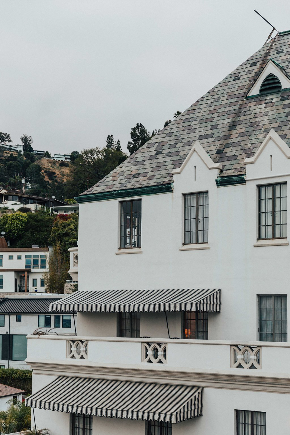 Rooftop views at the Chateau Marmont