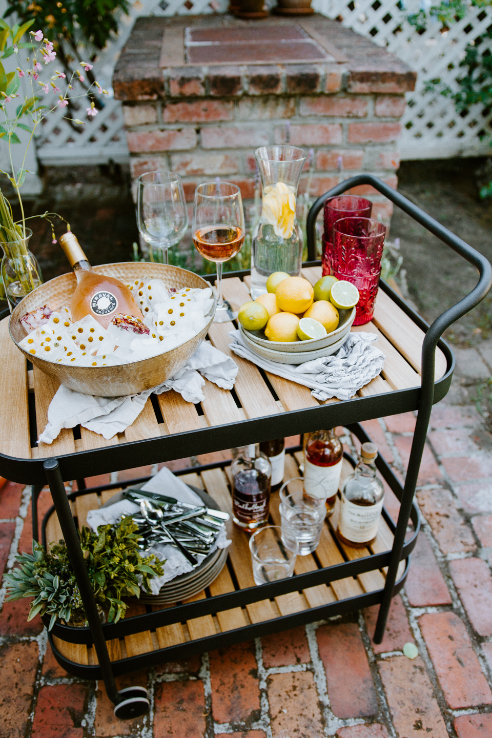 Summer Ready | New Backyard Patio Set and Bar Cart
