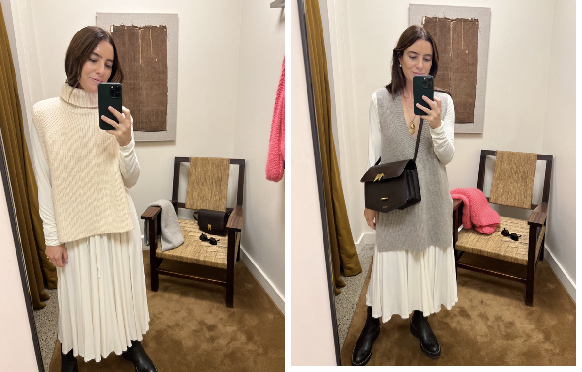 how to style a sweater vest