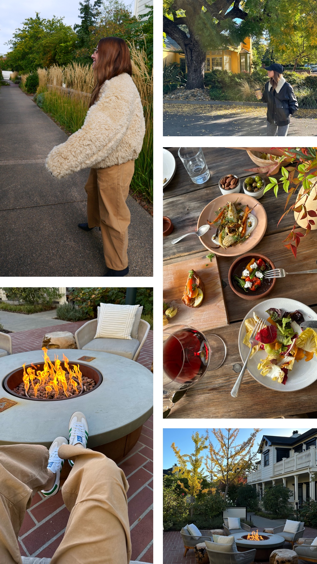 collage by Alicia Lund during their Sonoma Getaway with her girl friends