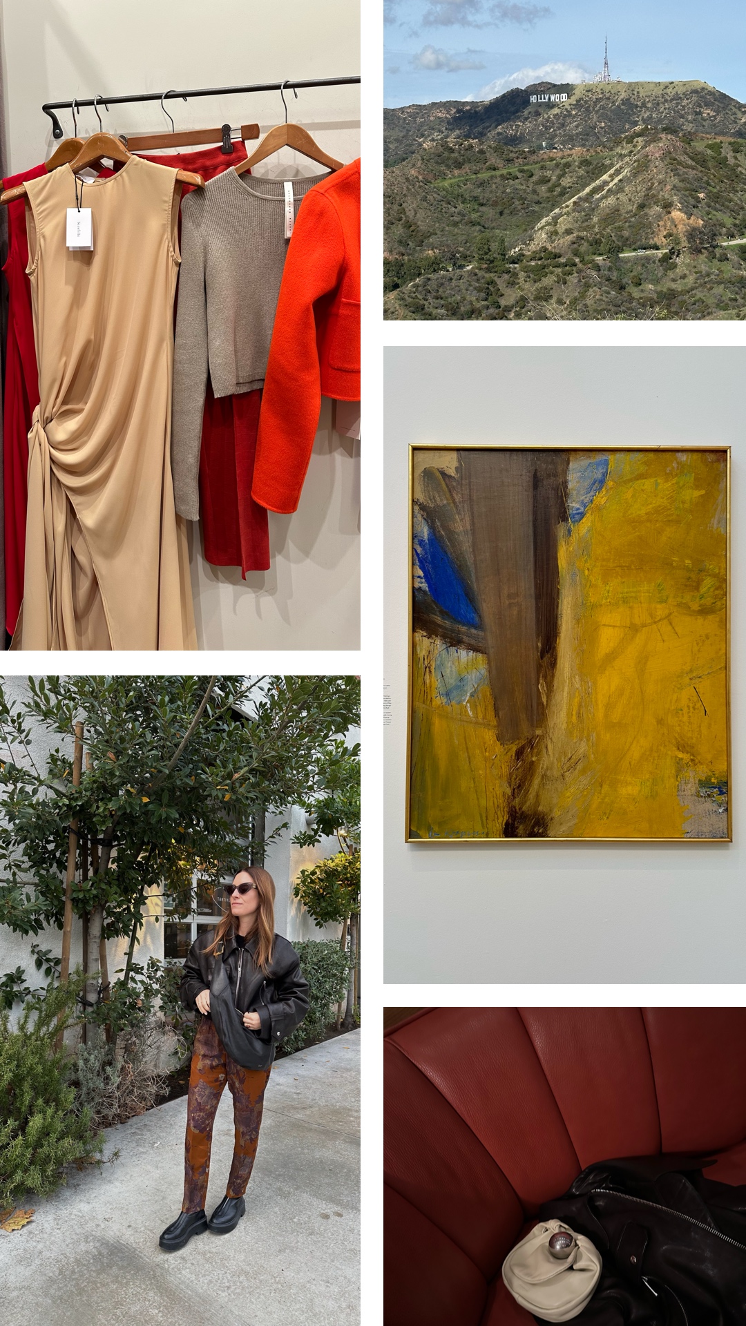 collage of Weekend In LA and what she wore by Alicia Lund