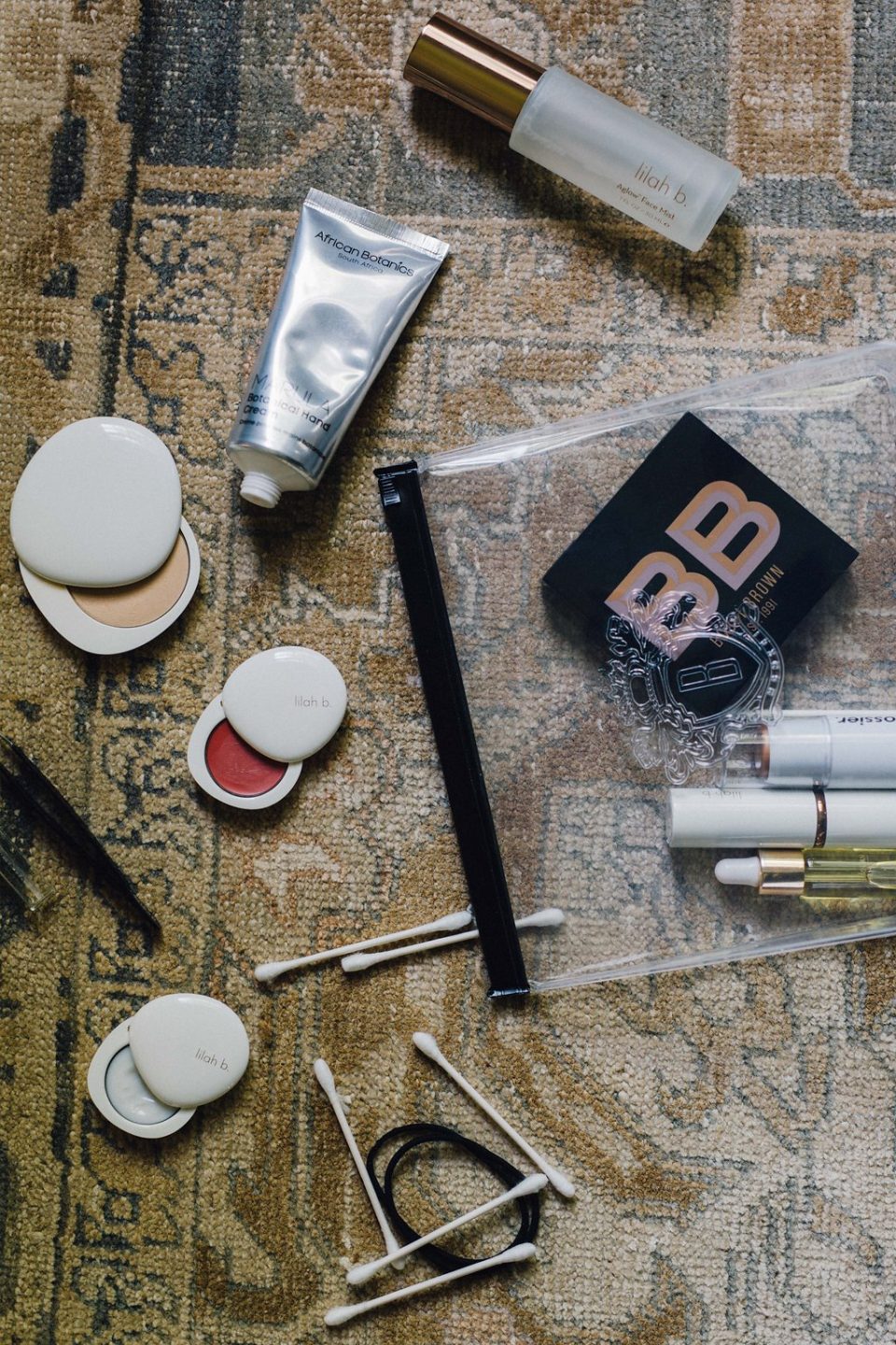 on the go beauty bag essentials