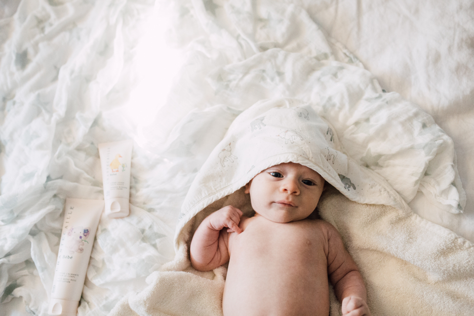 the cutest hooded baby lamb towel from petit pehr