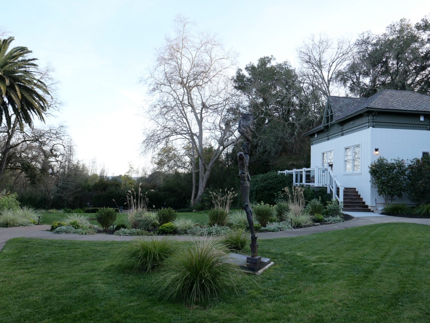 Overlooking the gardens at The Madrona in Healdsburg