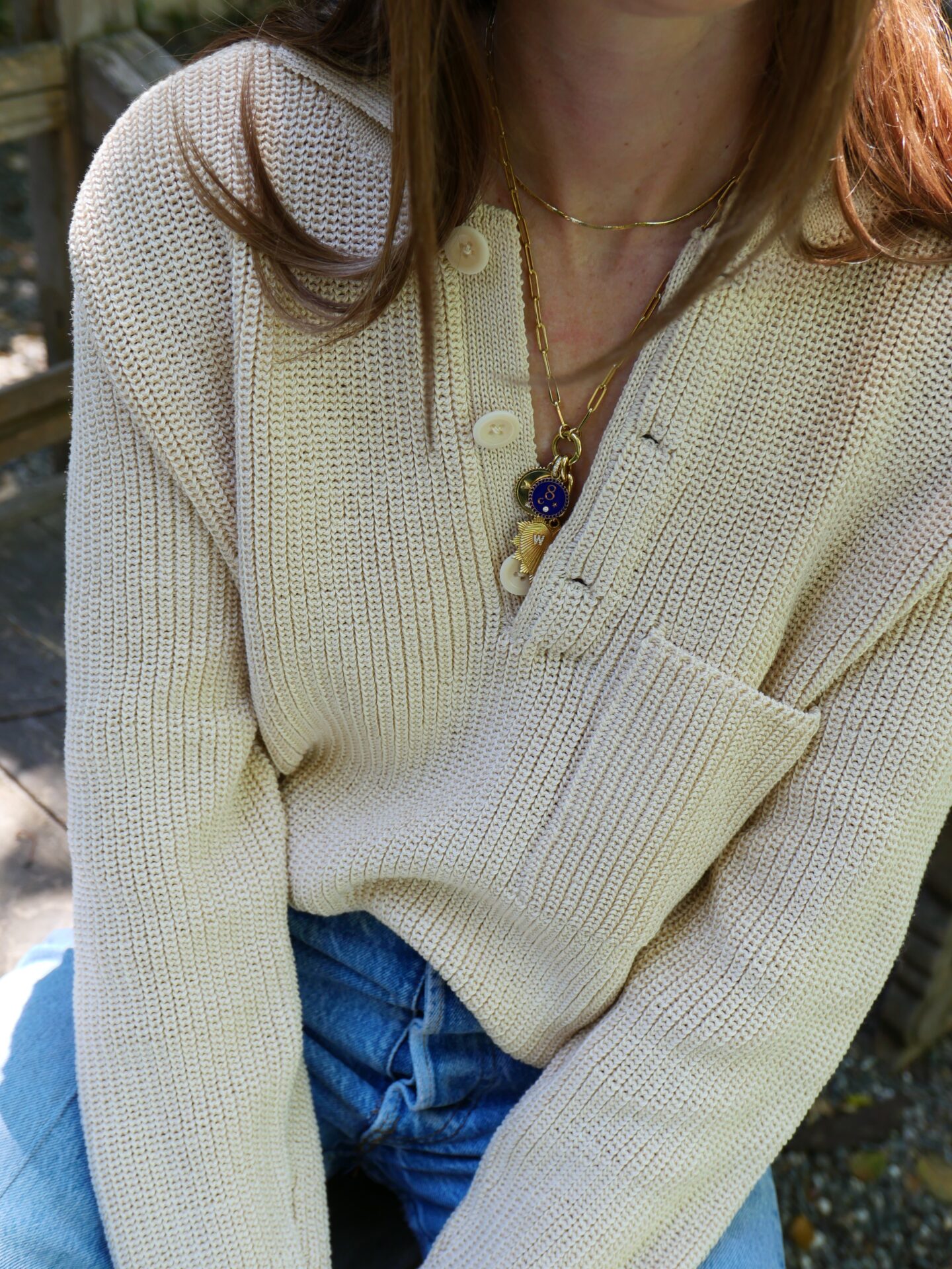 closer look of the Shaina Mote sweater