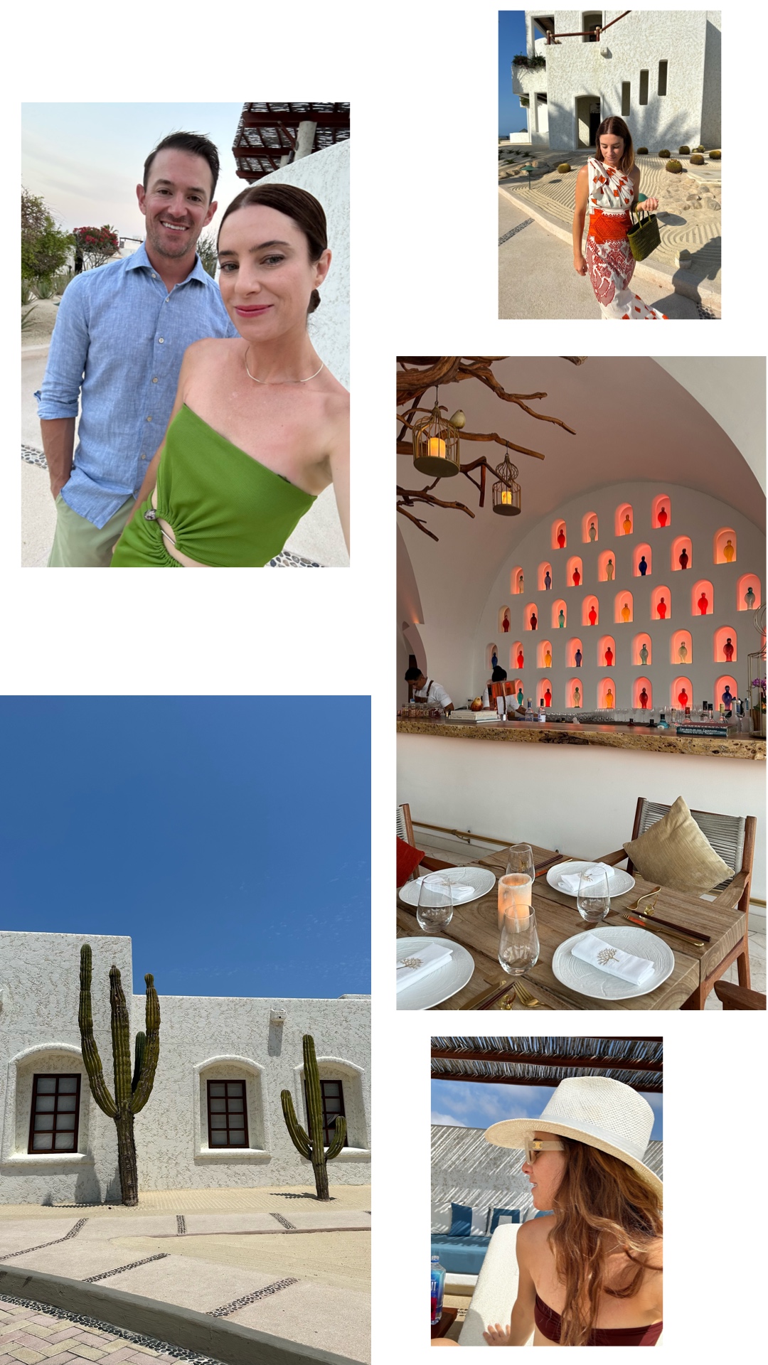 collage of Cabo Diaries by blogger Alicia Lund with her partner 
