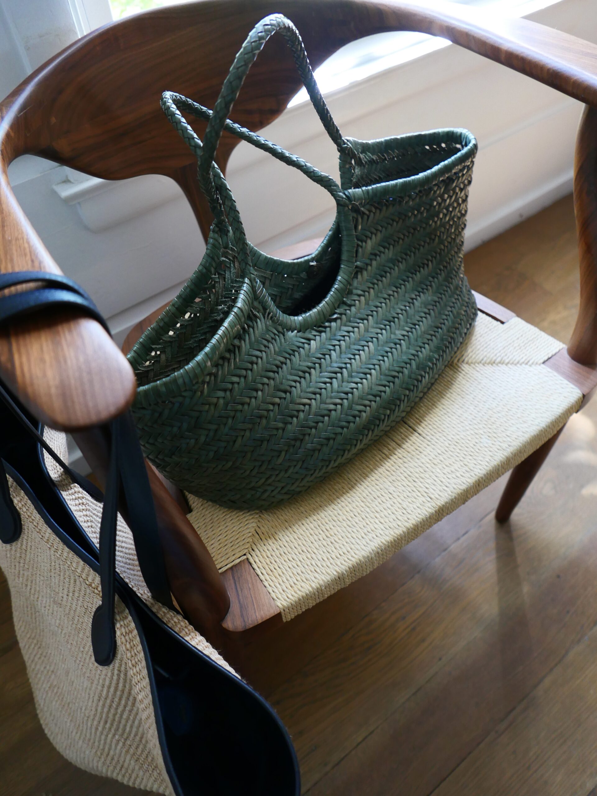Alicia Lund's green summer bags 